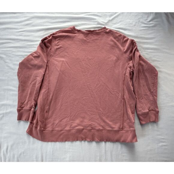 Tommy Hilfiger Mauve Pink Sequined Sweatshirt Size 2X, Slouch, Baggy - Picture 2 of 6